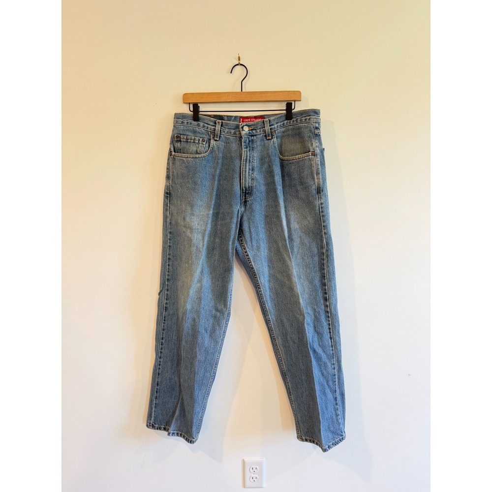 Vintage Levis 569 Jeans Mens 34x30 Blue Loose Straight Fit Denim